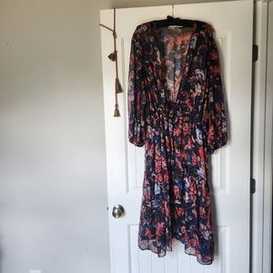 Dex Sheer Floral Kimomo